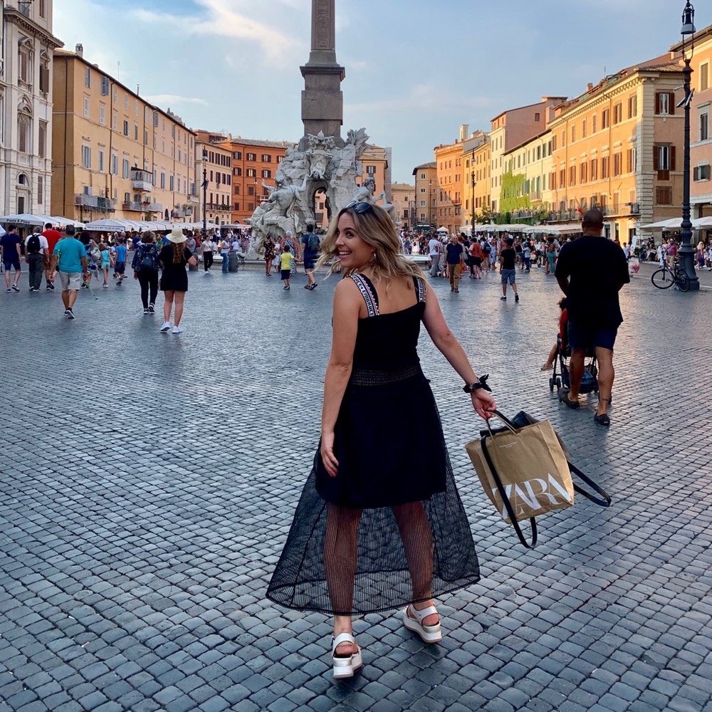 Italian Sonesta Little Black Dress XS